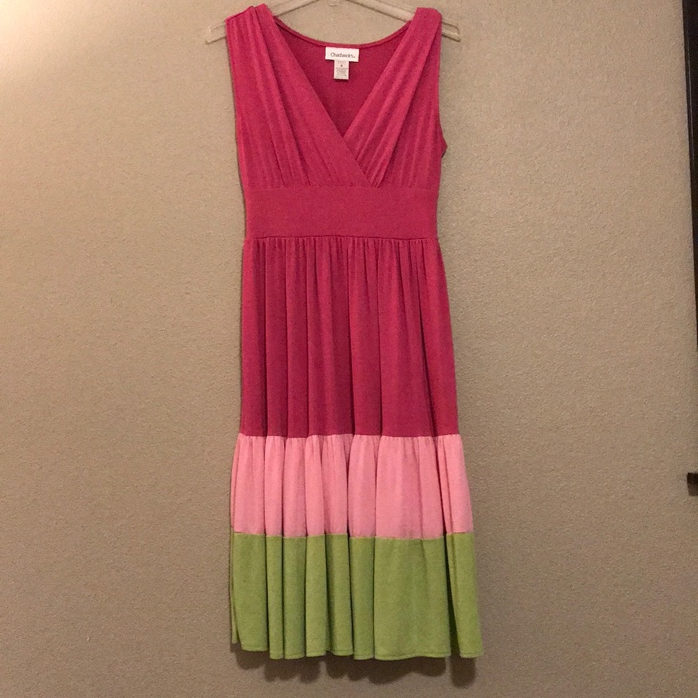 Chadwick’s tiered surplice dress. Small